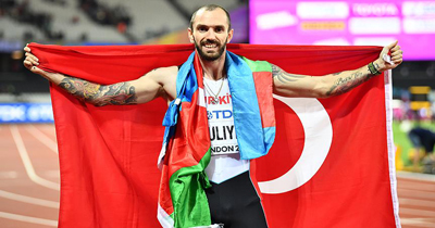 Ramil Guliyev 200 metre yarisinda dünya sampiyonu olarak tarih yazdı