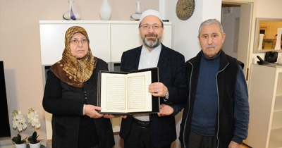 Diyanet İşleri Başkanı Genç ailesini ziyaret etti