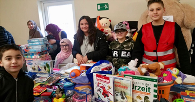 Almanya'daki Türk çocuklarından anlamlı etkinlik