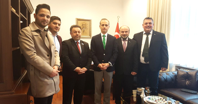 Başkonsolos Erciyes MÜSİAD heyetini kabul etti Başkonsolos Erciyes MÜSİAD heyetini kabul etti