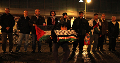 Berlin'de İsrail protesto edildi