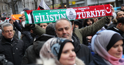Berlin'de ABD'nin Kudüs karari protesto edildi