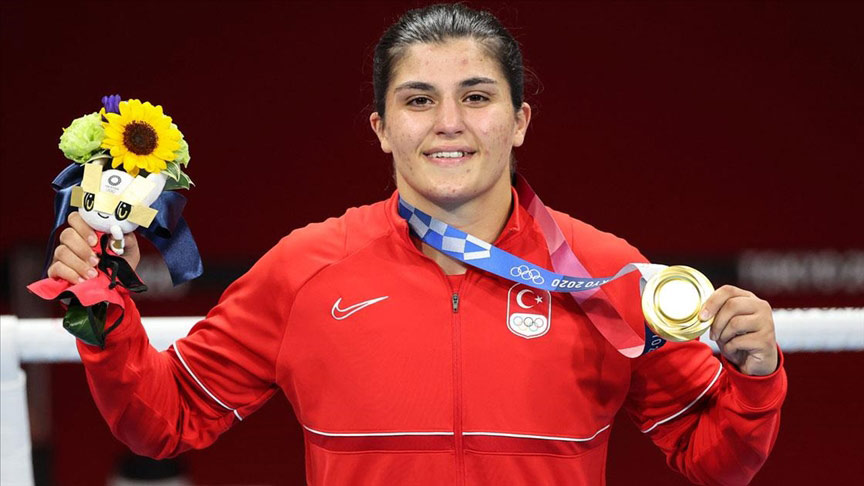 Busenaz Sürmeneli olimpiyat şampiyonu Busenaz Sürmeneli olimpiyat şampiyonu