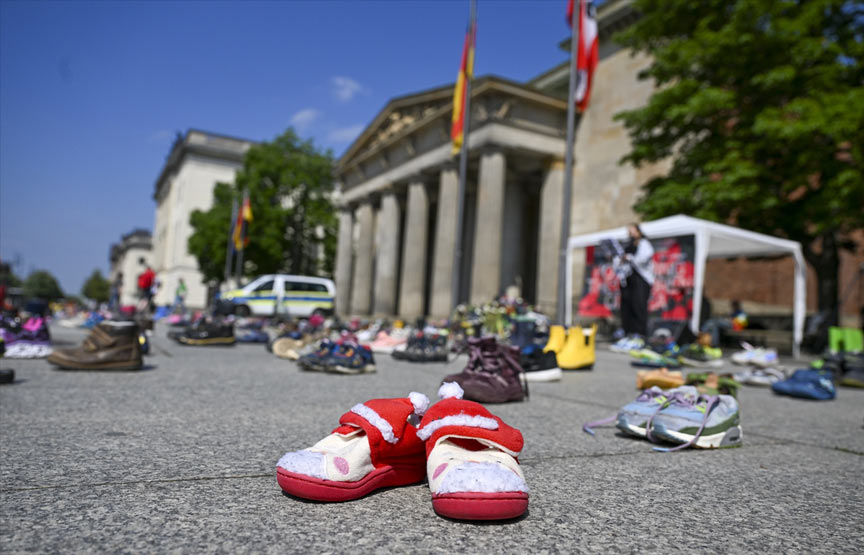 İsrail’in saldırılarında öldürülen Gazzeli çocuklar için Berlin’de özel etkinlik İsrail’in saldırılarında öldürülen Gazzeli çocuklar için Berlin’de özel etkinlik