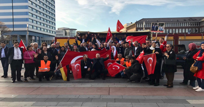 Duisburg'da "sözde sanat sergisi" protesto edildi