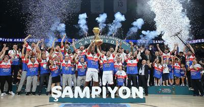 9 yıl sonra Anadolu Efes yeniden şampiyon 9 yıl sonra Anadolu Efes yeniden şampiyon