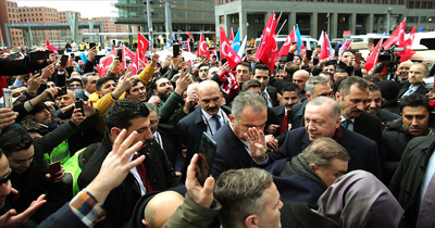 Erdoğan‘a Berlin'de coşkulu karşılama Erdoğan‘a Berlin'de coşkulu karşılama