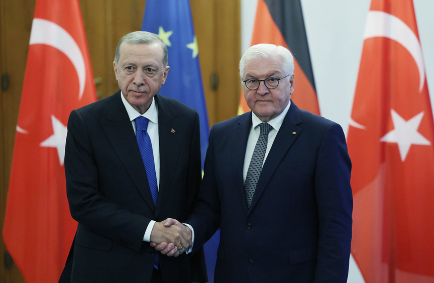 Erdoğan Alman mevkidaşı Steinmeier ile görüştü