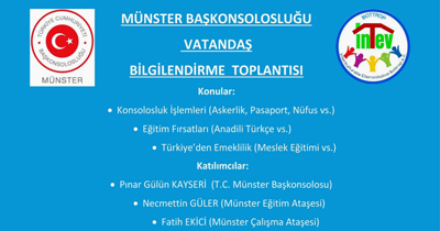 Başkonsolosluktan vatandaşı bilgilendirme toplantısı