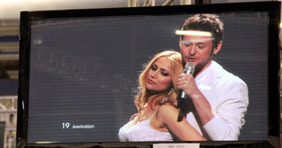 Eurovision'da Azerbaycan sevinci Eurovision'da Azerbaycan sevinci