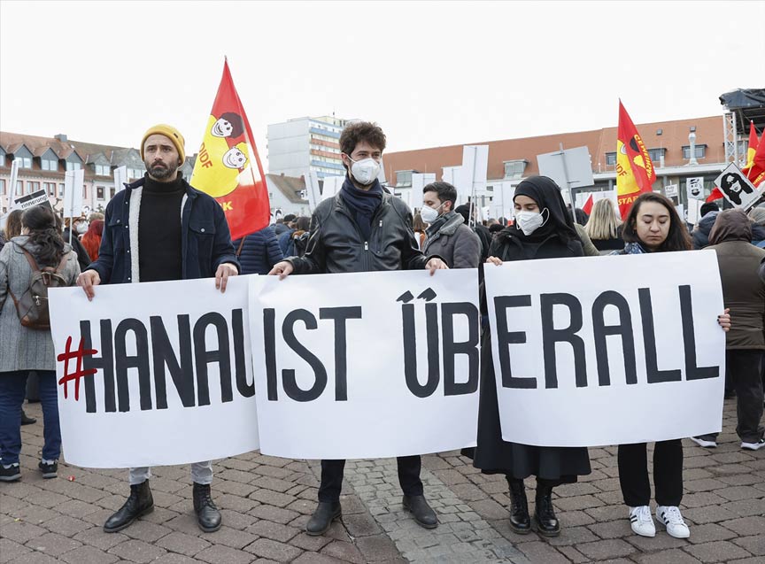 Hanau ırkçı terör saldırısı anma etkinlikleri devam ediyor