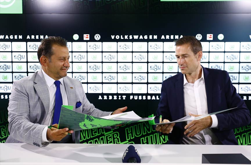 Kiğılı Wolfsburg futbol takımına kıyafet sponsoru oldu