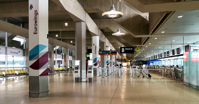 Frankfurt Havalimanı'nın yolcu sayısı azaldı Frankfurt Havalimanı'nın yolcu sayısı azaldı