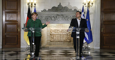 Merkel’in Yunanistan temasları