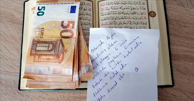 Odasında kaldıkları öğrencilere 400 Euro bıraktılar Odasında kaldıkları öğrencilere 400 Euro bıraktılar