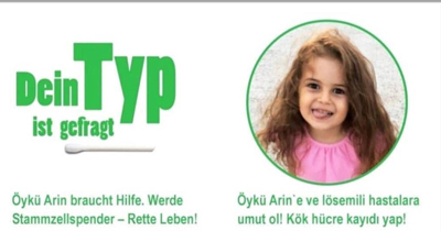 Duisburg’da lösemi hastası Öykü için kampanya