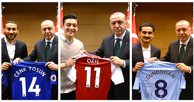 Erdoğan Mesut ve İlkay’ı kabul etti Erdoğan Mesut ve İlkay’ı kabul etti