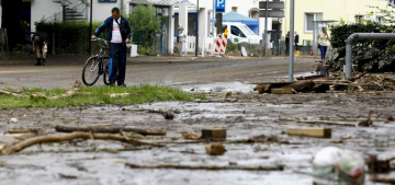 Almanya’nın bazı bölgelerinde şiddetli yağmur hayatı zorlaştırıyor