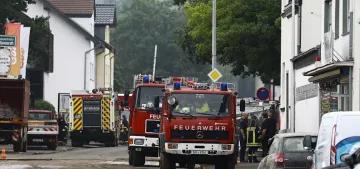 Saksonya eyaletinde 4 itfaiye eri yaralandı Saksonya eyaletinde 4 itfaiye eri yaralandı