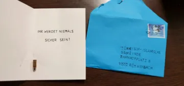 Röthenbach'ta camiye mermili tehdit mektubu gönderildi