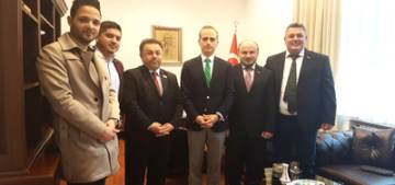 Başkonsolos Erciyes MÜSİAD heyetini kabul etti Başkonsolos Erciyes MÜSİAD heyetini kabul etti