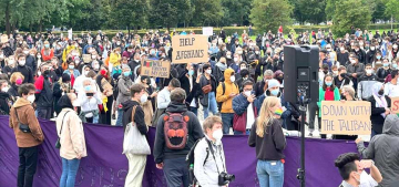 Berlin’de Afganistan'dan tahliyeler için gösteri düzenlendi