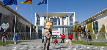 Berlin’de gıda güvenliği politikası protesto edildi