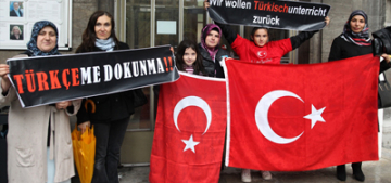 Berlin’de Türkçe dersleri için gösteri