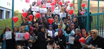 DİTİB'li kadınlardan şiddete karşı etkinlik