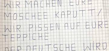 Dorstfeld DİTİB camisine gamalı haçlı tehdit mektubu gönderildi