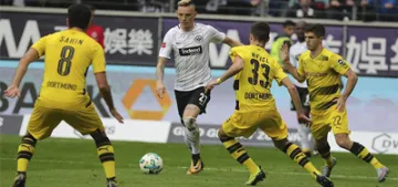 Dortmund deplasmanda Frankfurt ile berabere kaldi