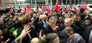 Erdoğan‘a Berlin'de coşkulu karşılama