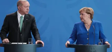 Erdoğan'dan Merkel'e taziye telefonu