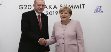 Erdoğan G20 çerçevesinde Merkel'i kabul etti