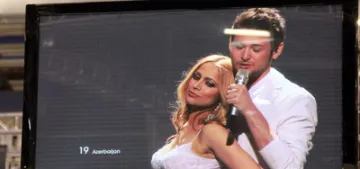 Eurovision'da Azerbaycan sevinci Eurovision'da Azerbaycan sevinci