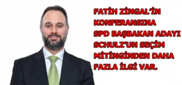 Fatih Zingal SPD Basbakan adayi Martin Schulz'u solladi