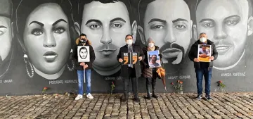 Hanau saldırısı kurbanlarına anma etkinliği Hanau saldırısı kurbanlarına anma etkinliği