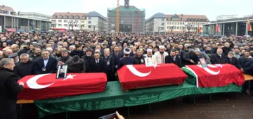 Irkçı terör kurbanları için cenaze töreni düzenlendi