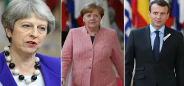 Merkel, May ve Macron Rusya‘yı görüştü Merkel, May ve Macron Rusya‘yı görüştü