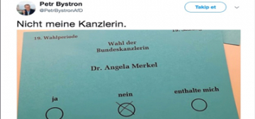 Oy pusulasının resmini paylaşan AfD'li vekile para cezası