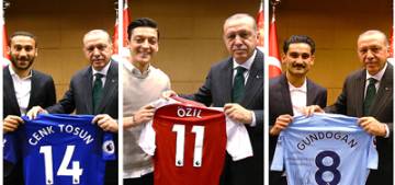 Erdoğan Mesut ve İlkay’ı kabul etti