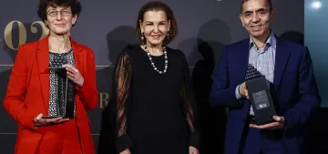 Şahin ve Türeci’ye Aydın Doğan Vakfı ödülü verildi