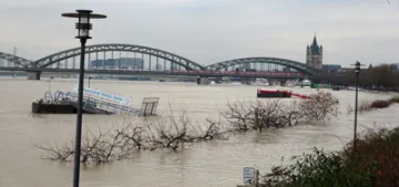 Ren Nehri'nin su seviyesi ürkütüyor Ren Nehri'nin su seviyesi ürkütüyor