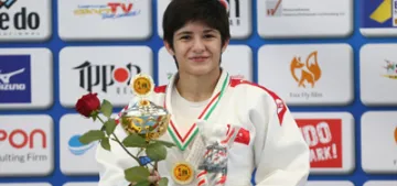 Tuğçe judoda altın madalya kazandı