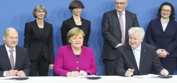 Almanya'da 6 ayın sonunda hükümet kuruldu Almanya'da 6 ayın sonunda hükümet kuruldu