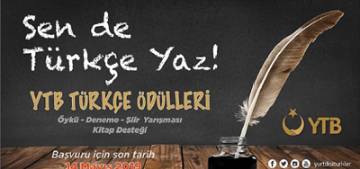 YTB Türkçe Ödülleri Yarışması düzenliyor YTB Türkçe Ödülleri Yarışması düzenliyor