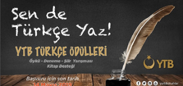 YTB Türkçe Ödülleri Yarışması düzenliyor