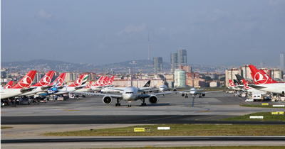 Dünyanın yüzde 5'i Türkiye'den uçtu Dünyanın yüzde 5'i Türkiye'den uçtu