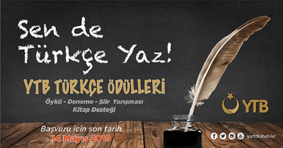 YTB Türkçe Ödülleri Yarışması düzenliyor YTB Türkçe Ödülleri Yarışması düzenliyor