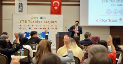 YTB Türkiye Stajları sertifika töreni yapıldı YTB Türkiye Stajları sertifika töreni yapıldı